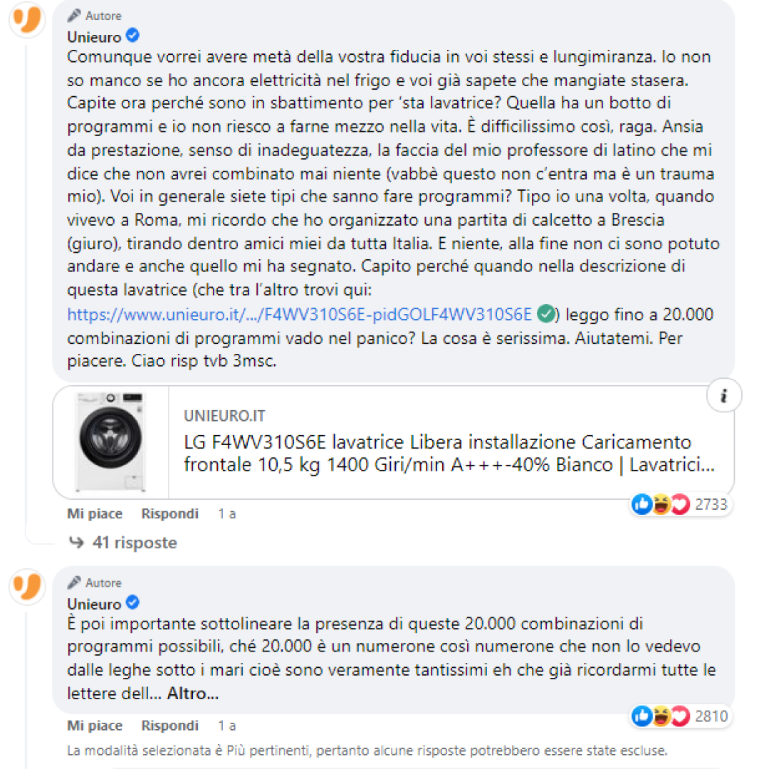 UNIEURO POST IRONICO